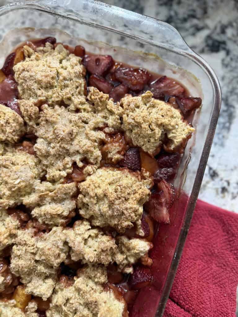 Strawberry Peach Cobbler