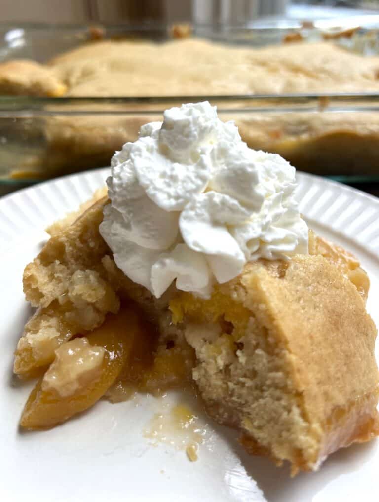 Sourdough Discard Peach Cobbler