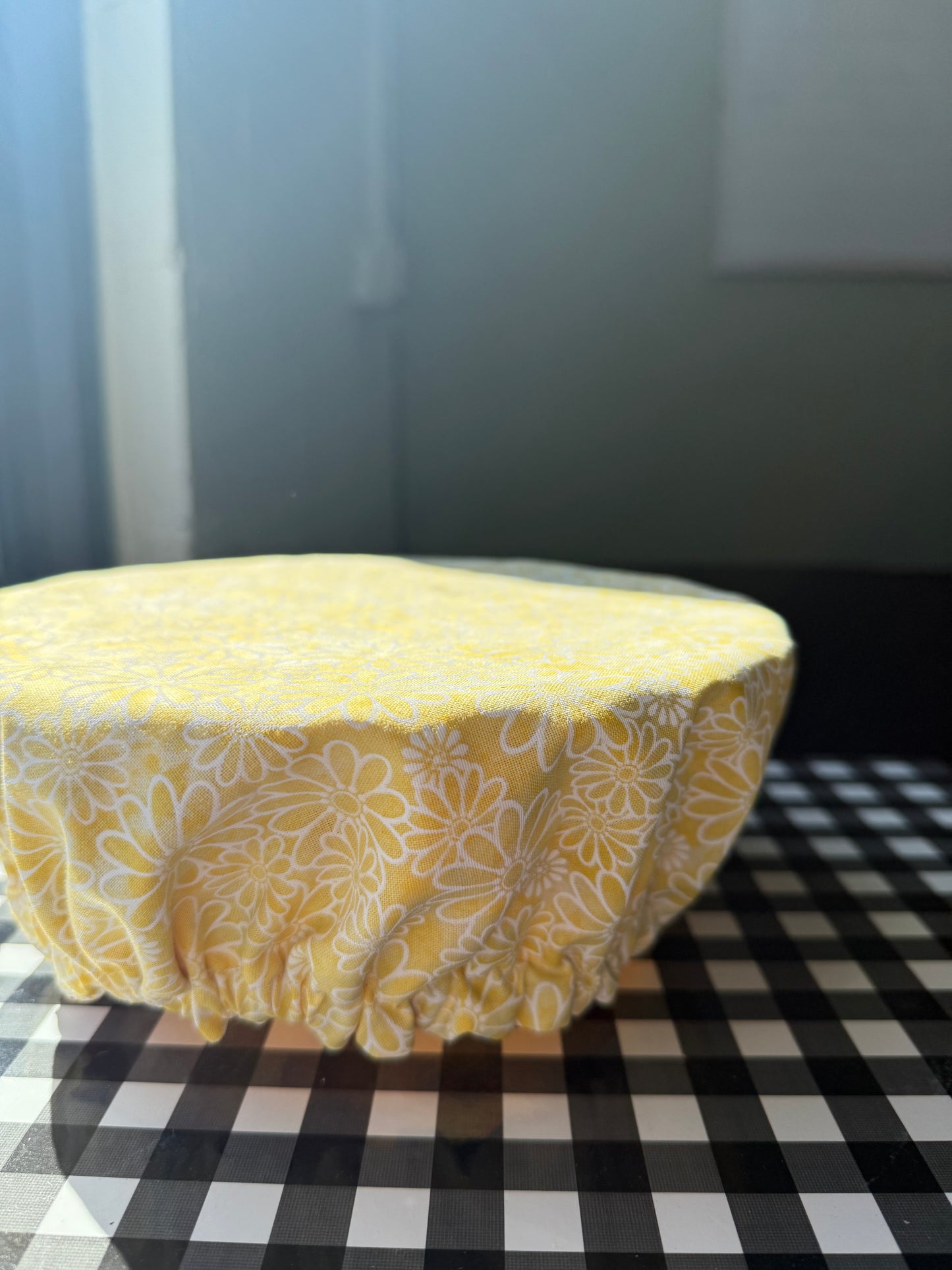 Reversible Cotton Bowl Cover - Highland Cow & Sunflower