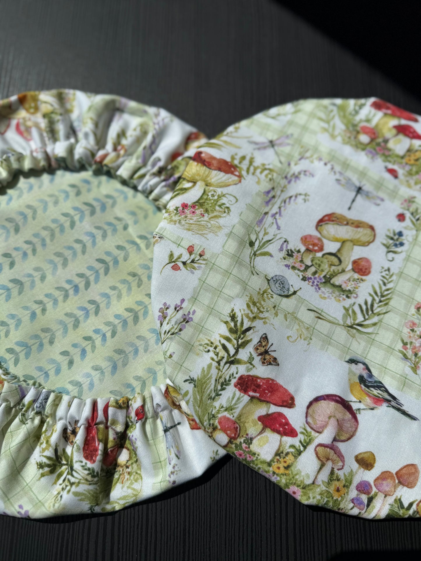 Fresh Picked Mushroom Reversible Bowl Cover