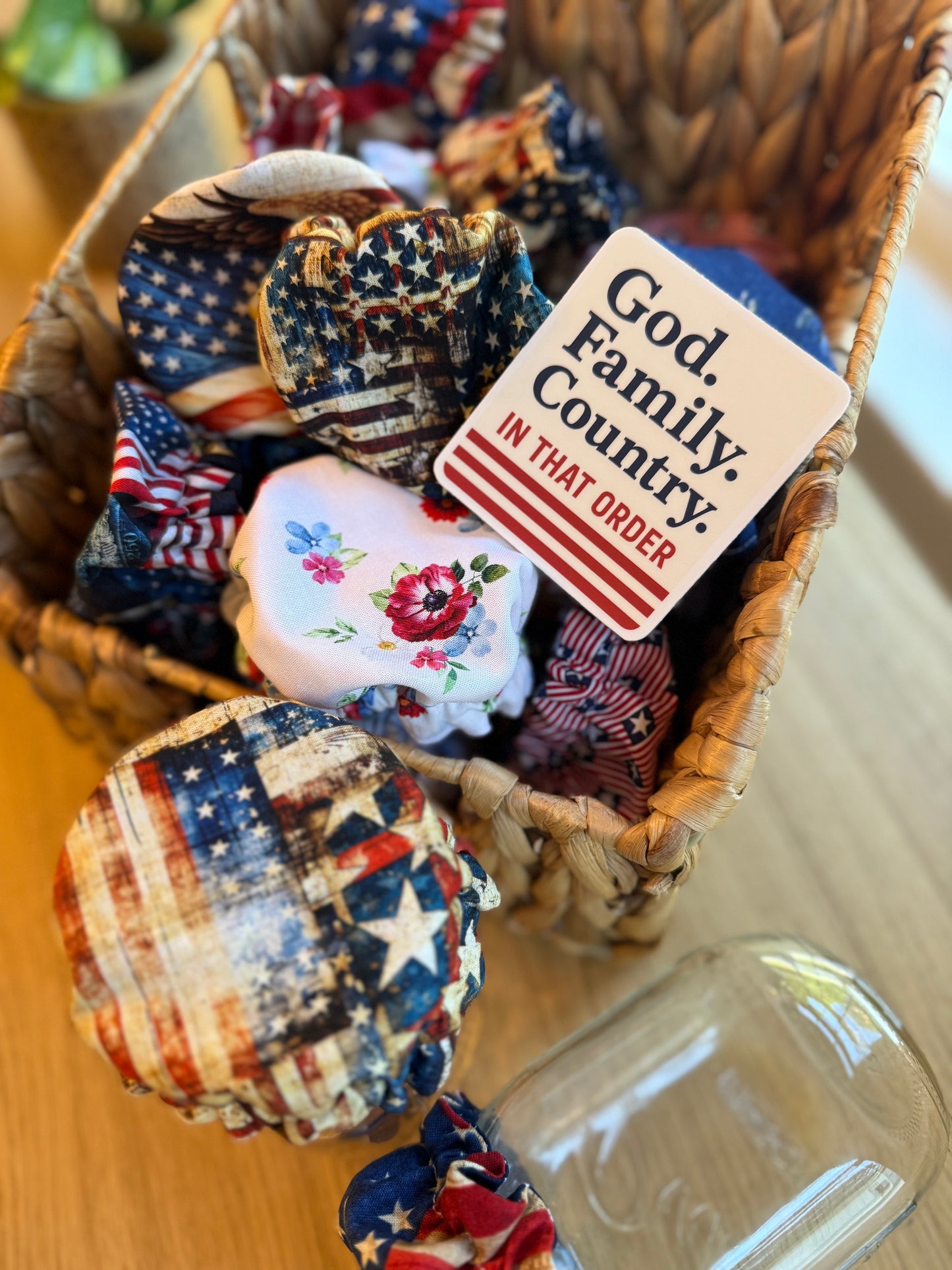 Limited-Edition Americana Collection Mason Jar Covers