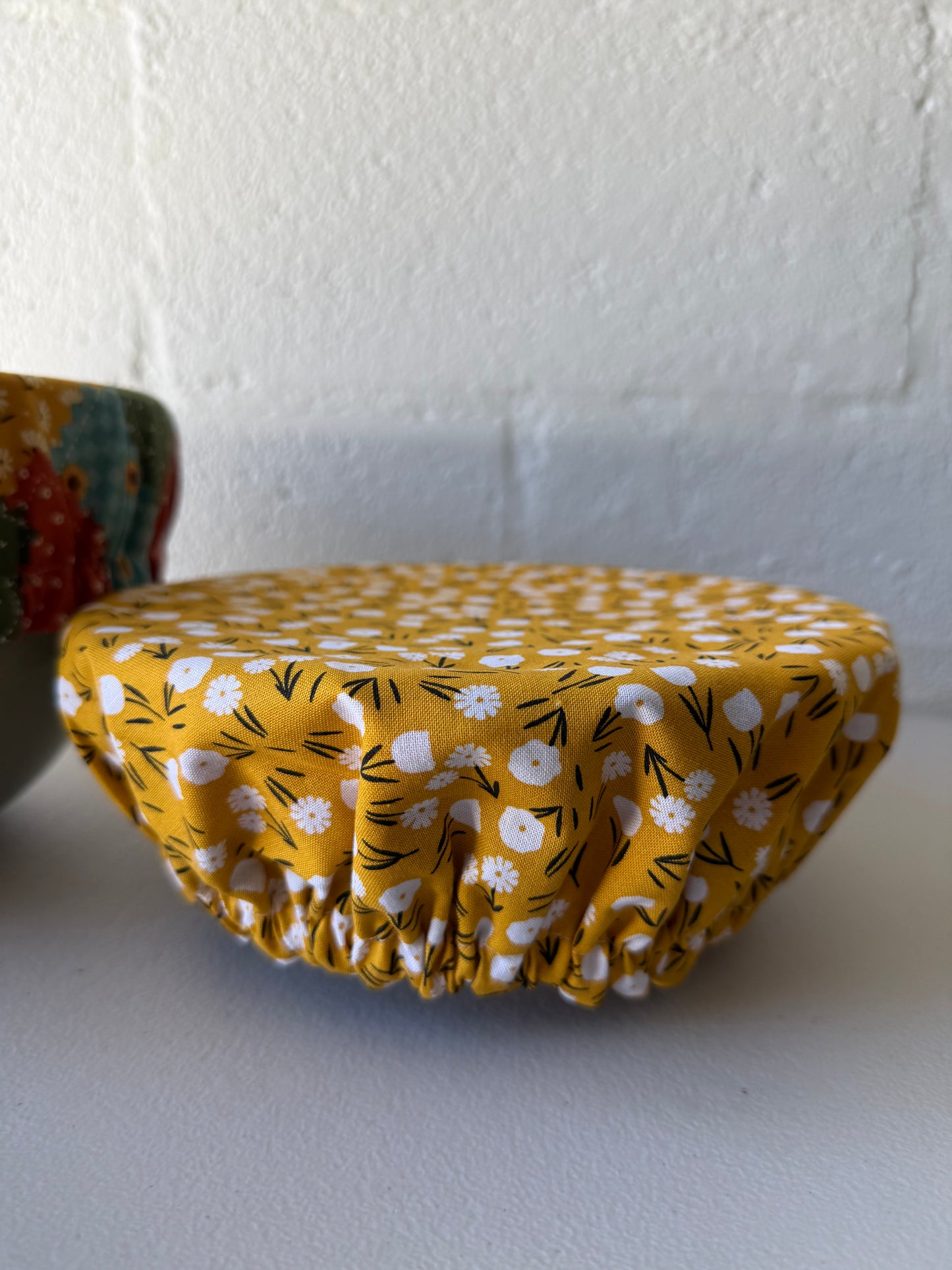 Reversible Cotton Bowl Cover – Autumn Patchwork