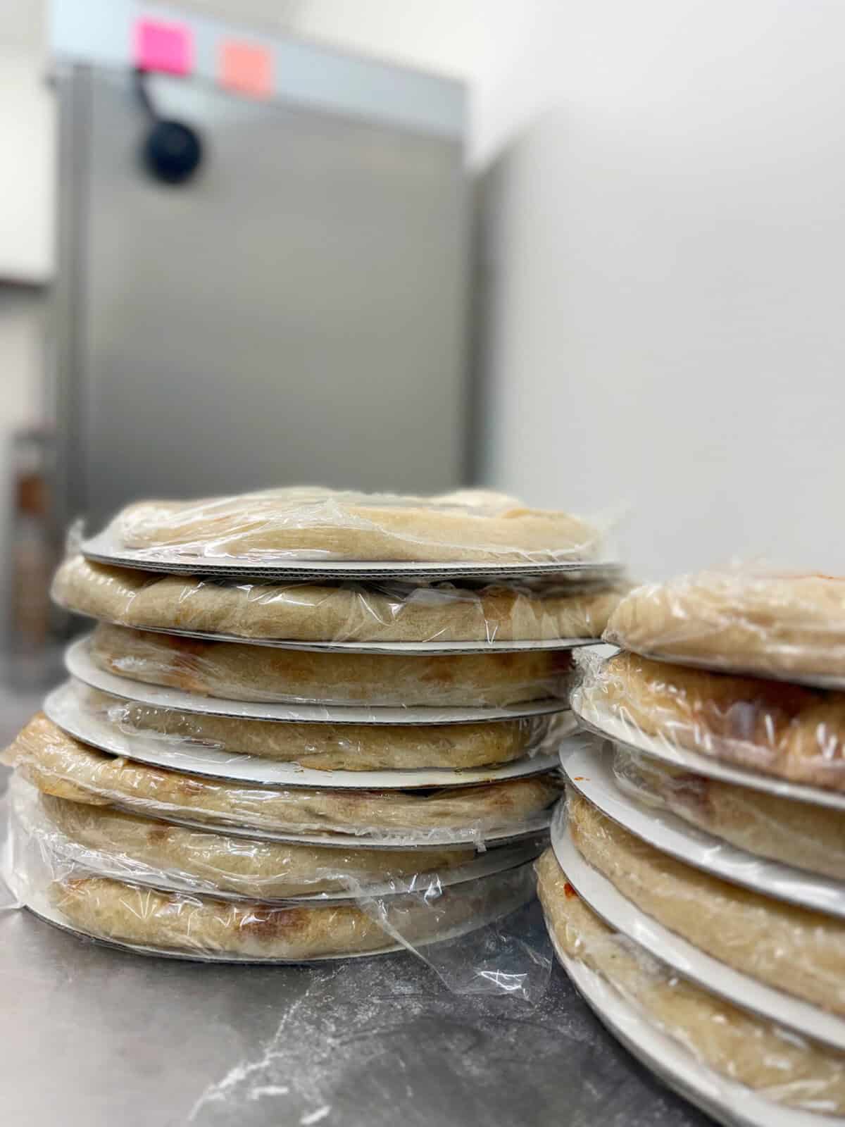 Bulk Baking Sourdough Pizzas for the Freezer