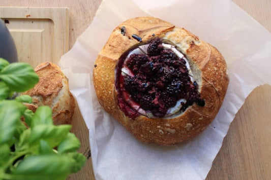 Blackberry Balsamic Baked Brie