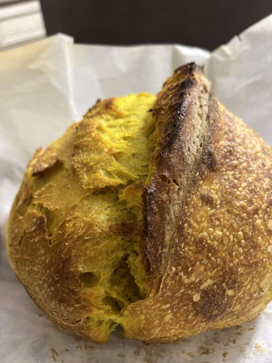 Turmeric Ginger Sourdough Loaf