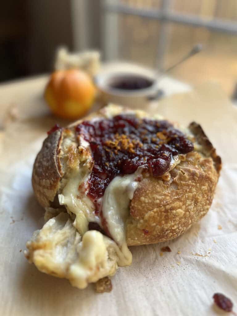 Cranberry Orange Baked Brie