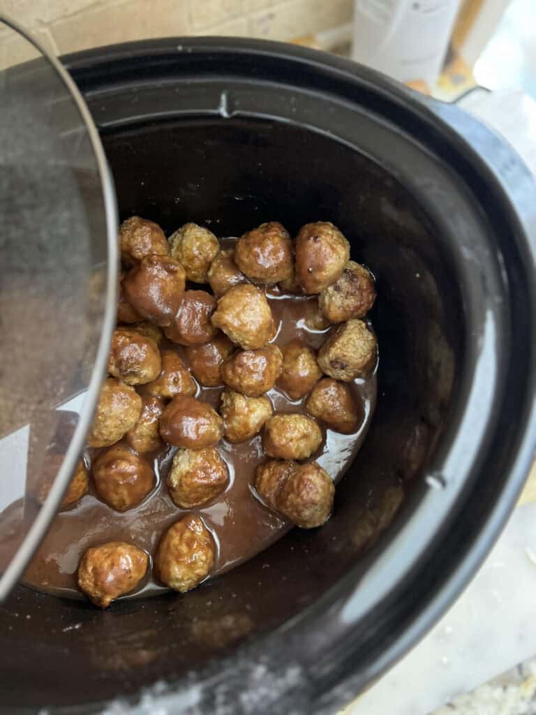 Apple Butter Meatballs