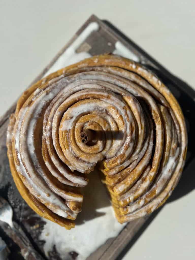 Giant Pumpkin Cinnamon Roll