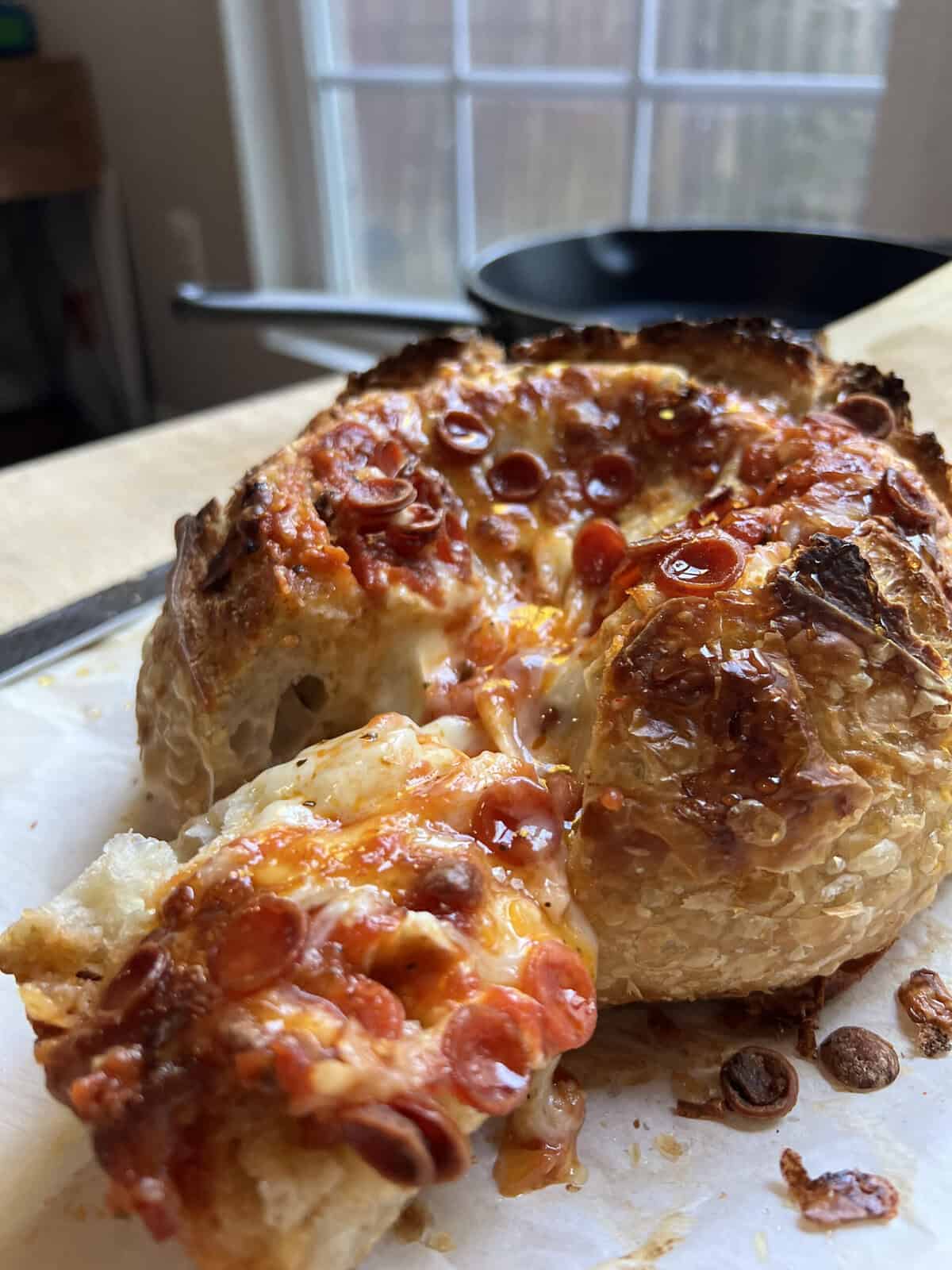 Hot Honey Pizza Stuffed Sourdough