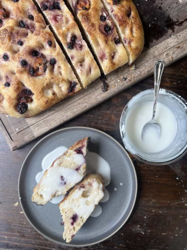 Blueberry Lemon Goat Cheese Focaccia