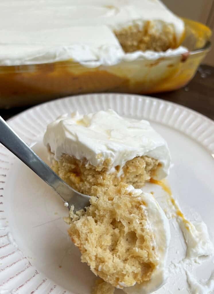 Peach Poke Cake