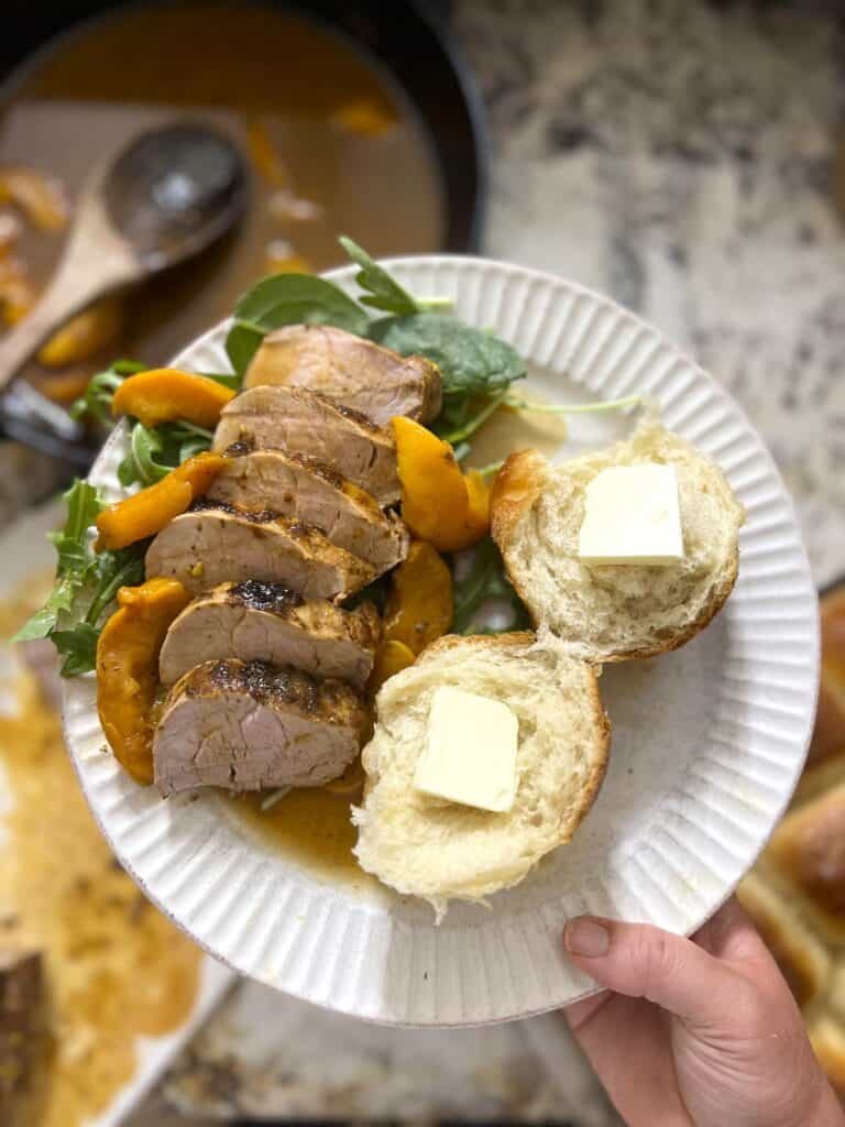 Peach BBQ Pork Tenderloin