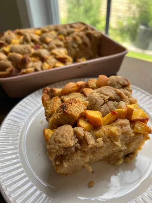 Peach Bread Pudding