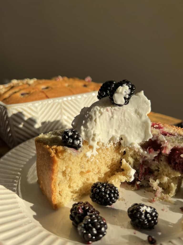 Sourdough Discard Blackberry Cake