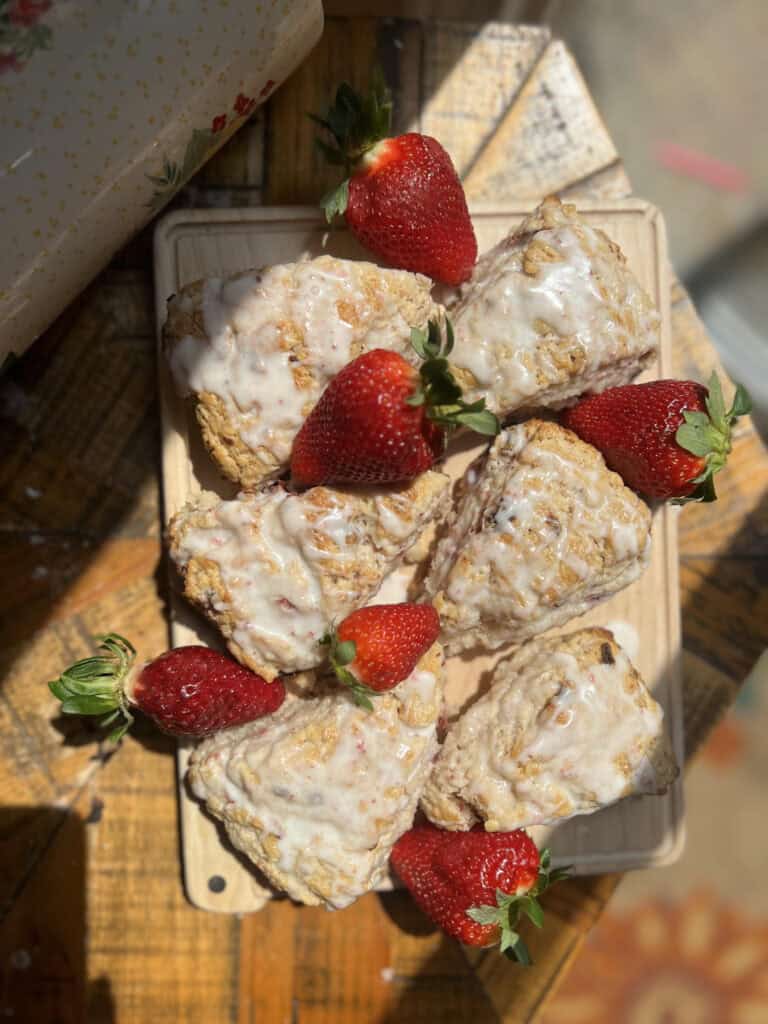 Strawberries n' Cream Scones