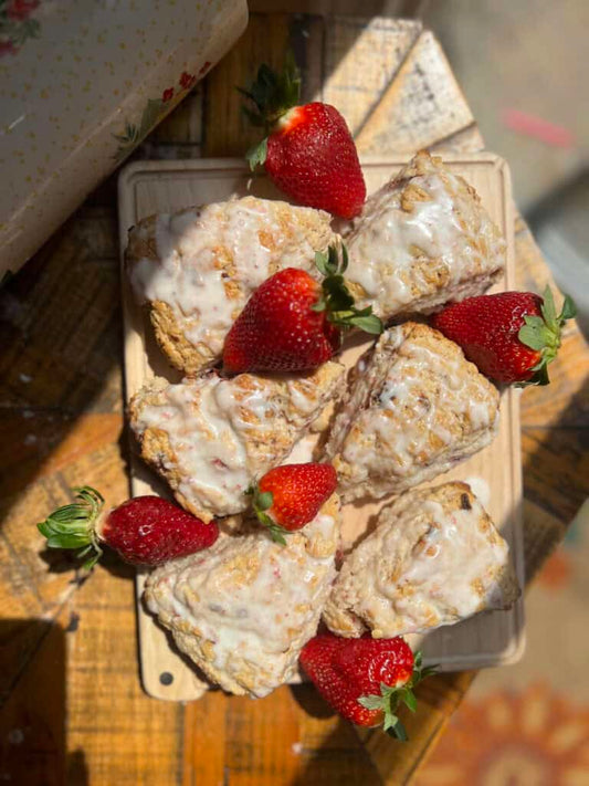 Strawberries n' Cream Scones