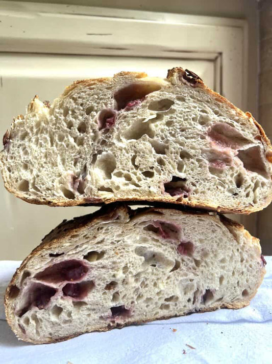 Strawberry Almond Sourdough Loaf