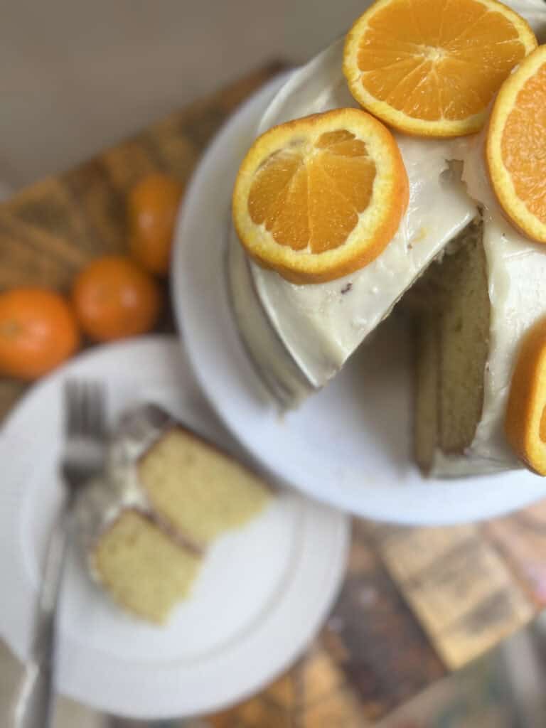 Sourdough Discard Orange + Olive Oil Cake