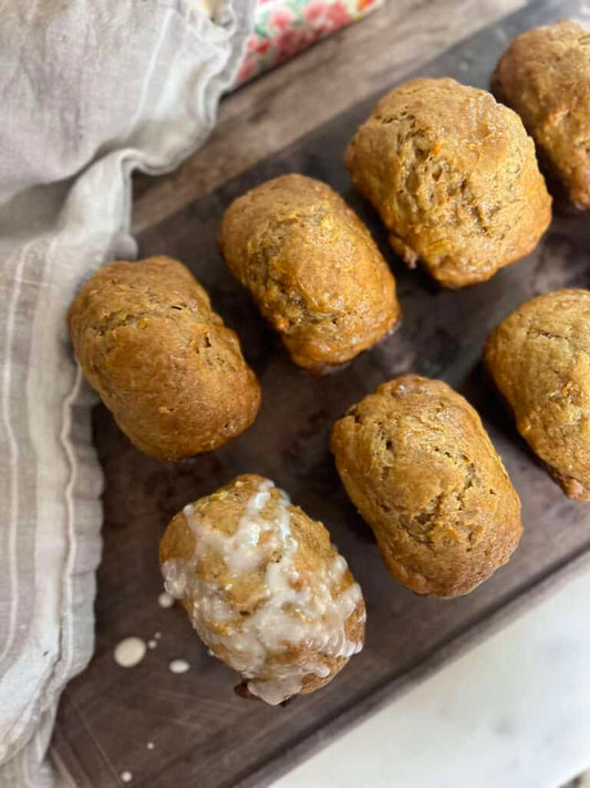 Mini Carrot Cake Banana Bread