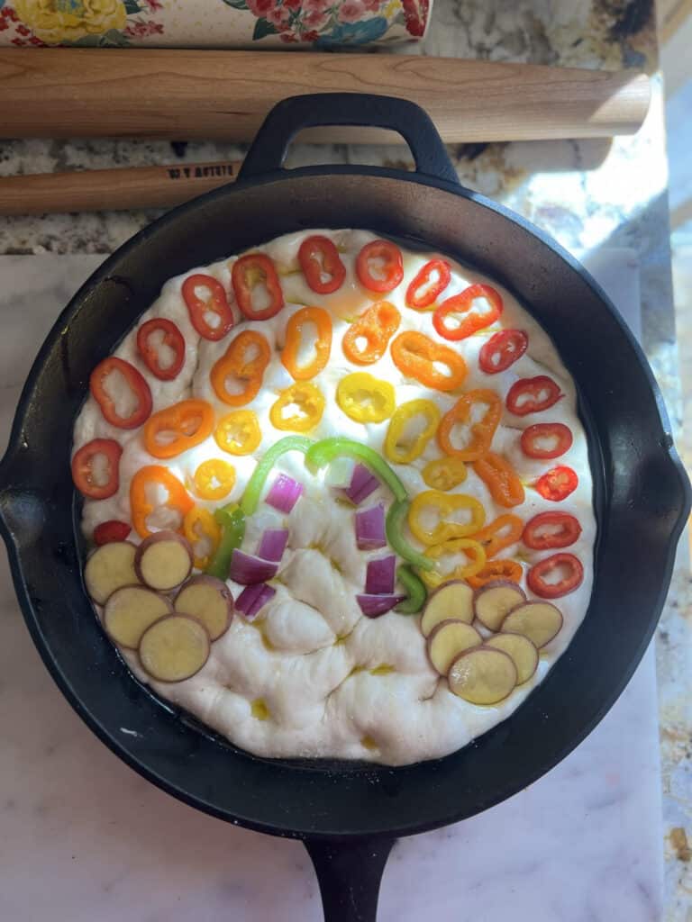 Sourdough Rainbow Focaccia
