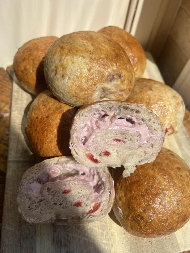 Strawberry Bagel Bombs