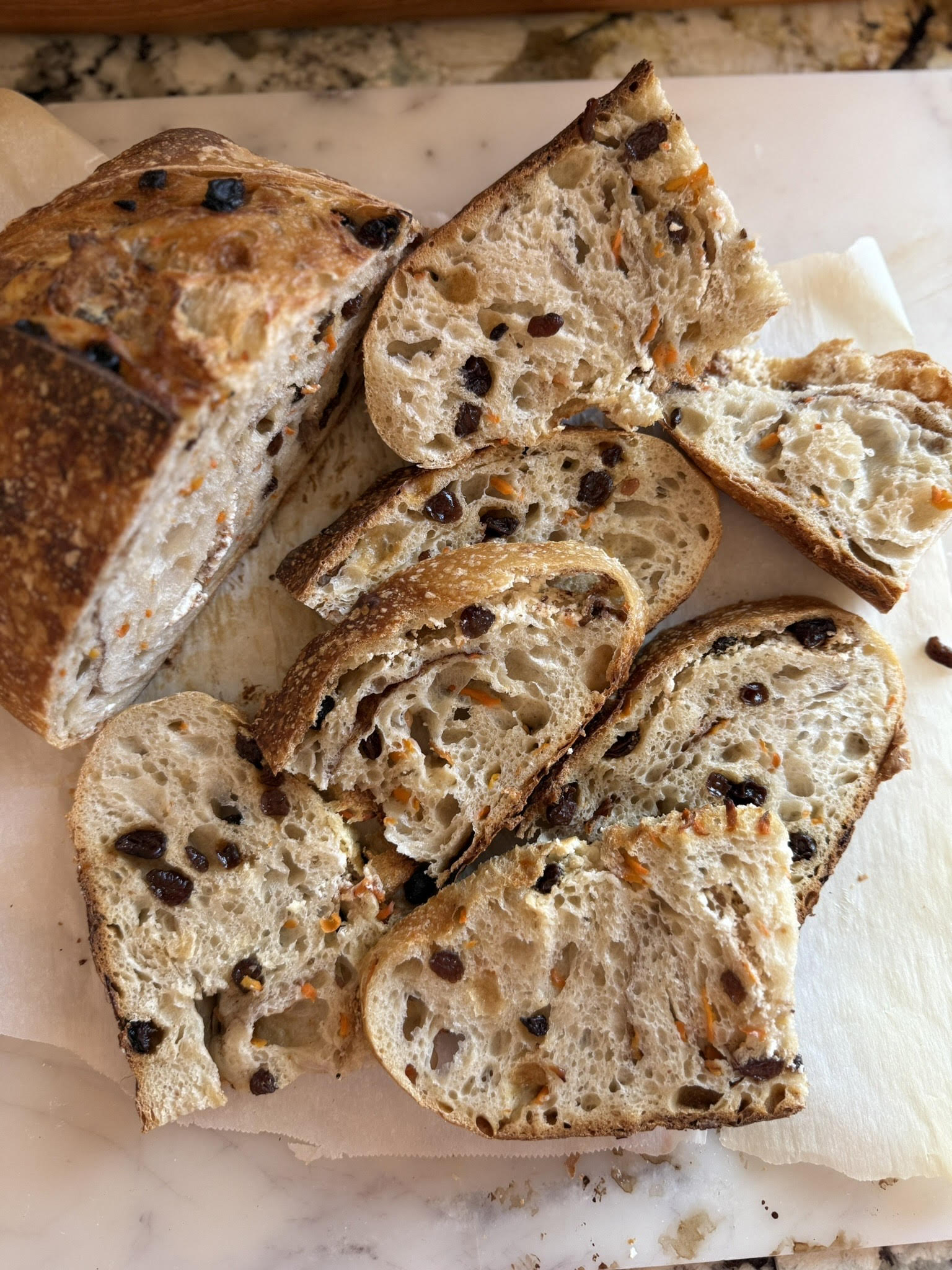 Carrot Cake Sourdough Loaf