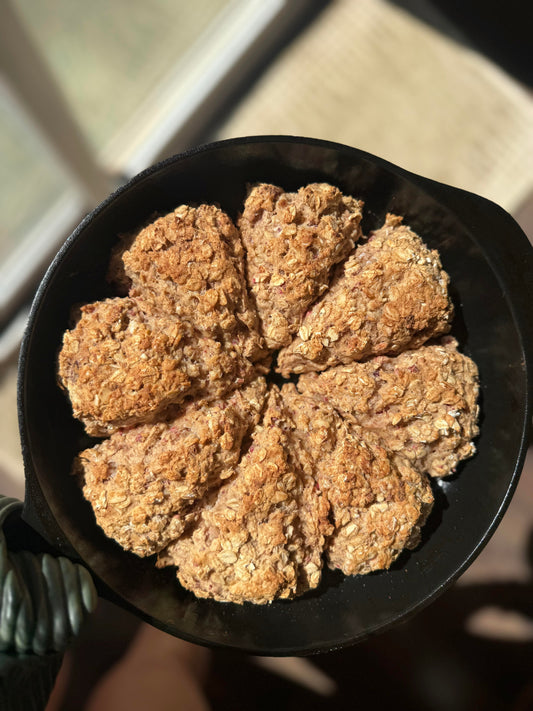 Spring Strawberry Oat Scones
