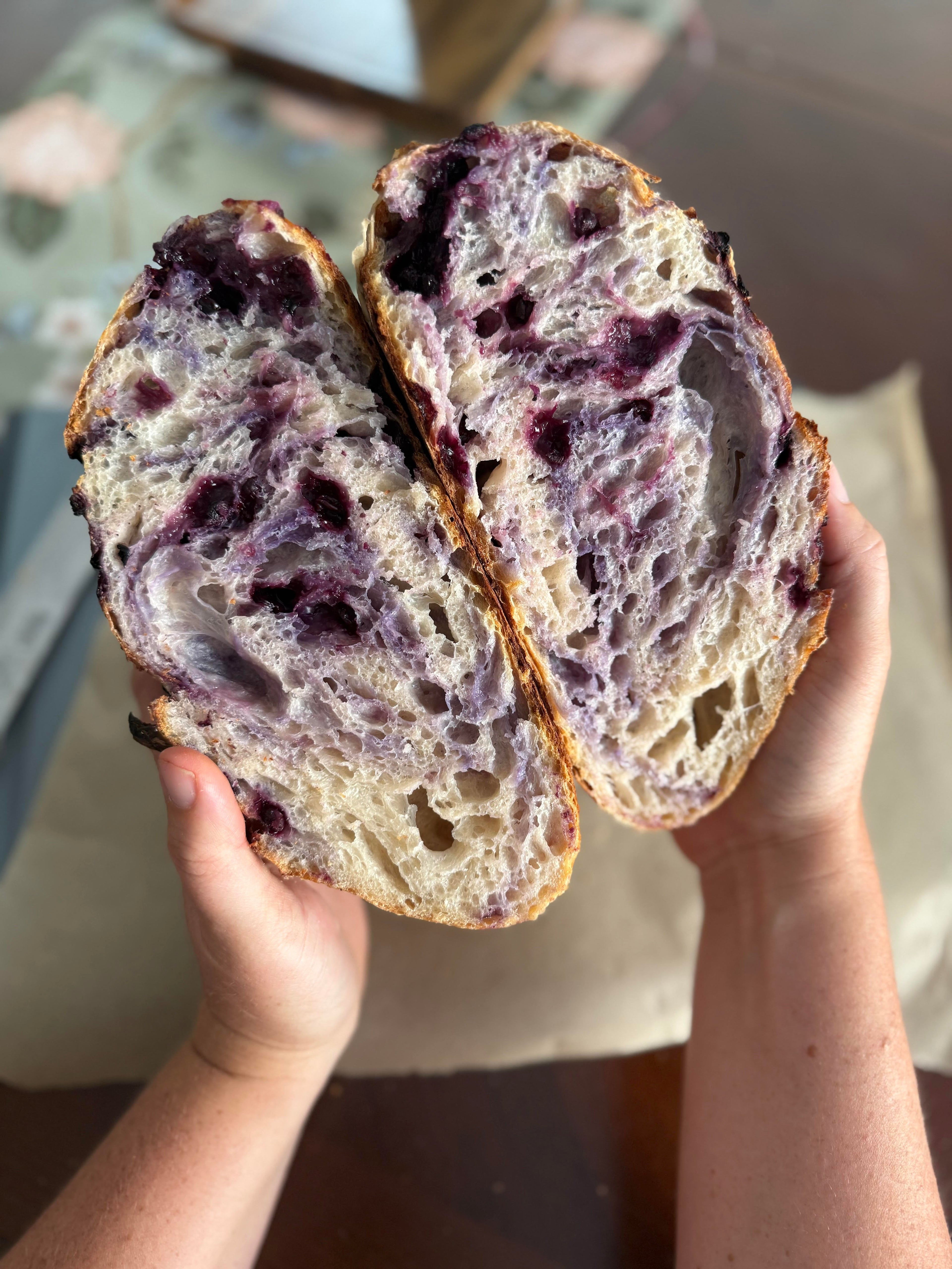 Wild Blueberry Sourdough Loaf 