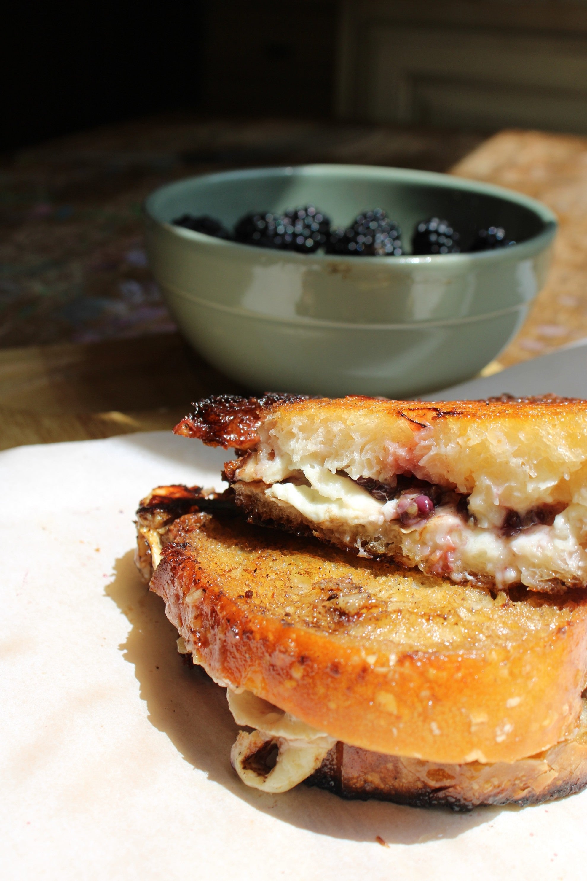 Blackberry Brie Grilled Cheese