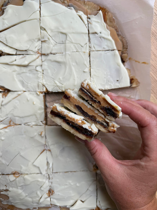 Frozen White Chocolate Banana Bark