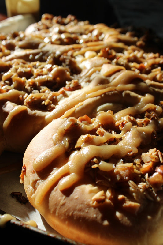 Apple Crisp Brioche Buns