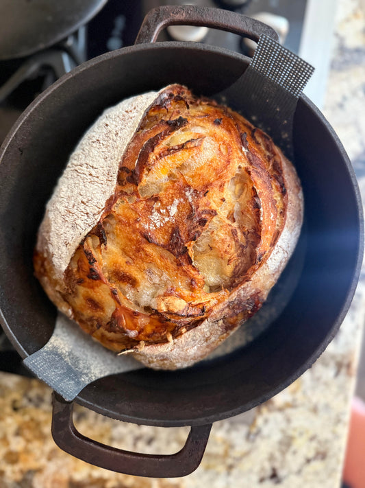Apple Brie Balsamic Stuffed Sourdough