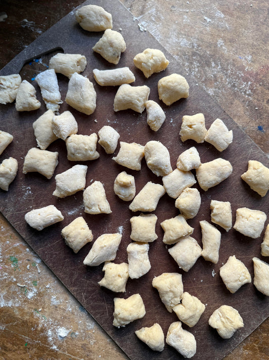 Sourdough Discard Gnocchi with Parmesan
