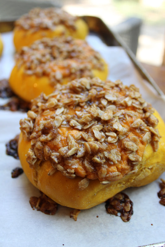 Pumpkin Cream Cheese Filled Sweet Rolls