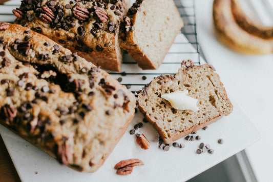 Sourdough Chocolate Chip Banana Bread Loaf