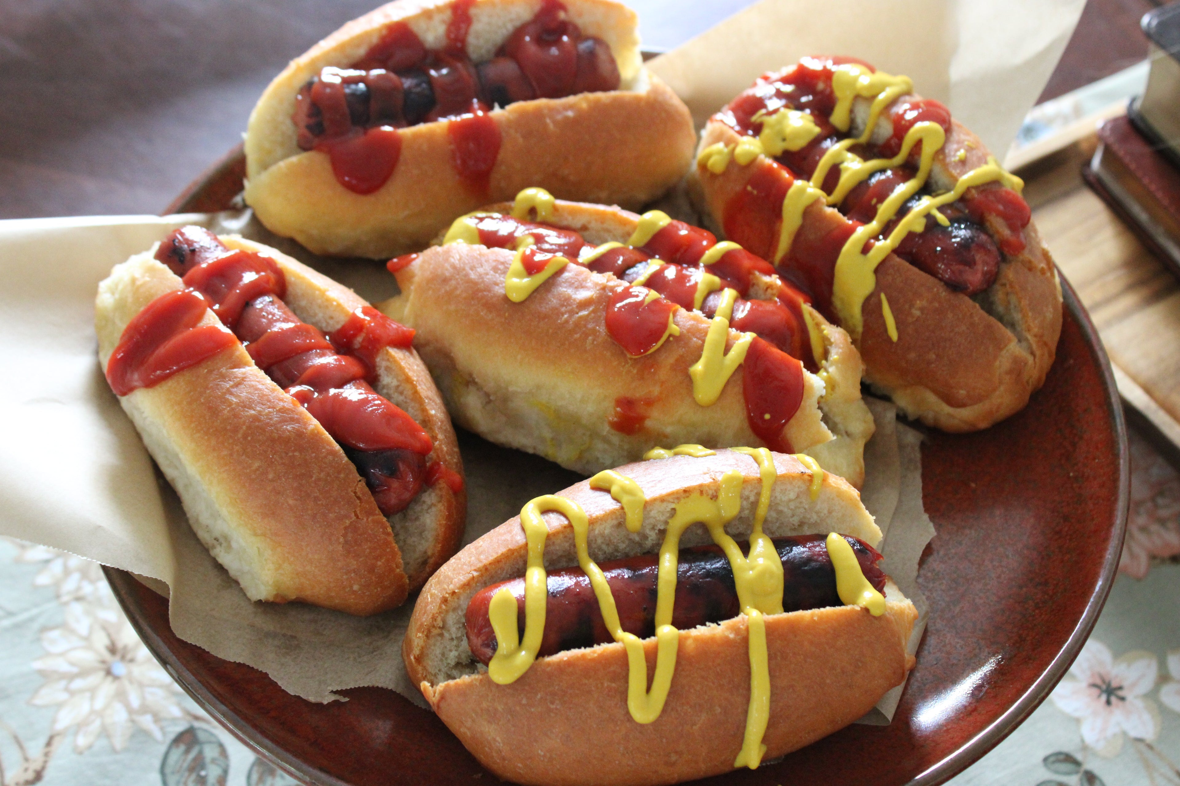 Sourdough Discard Hotdog Buns