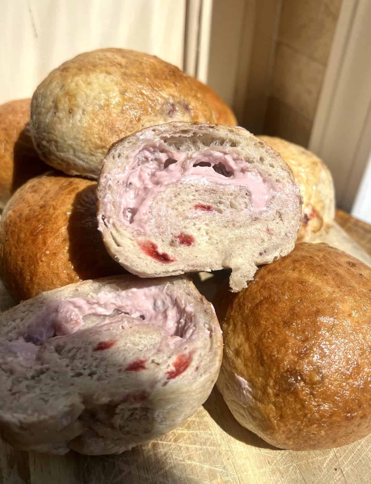 Strawberry Bagel Bombs