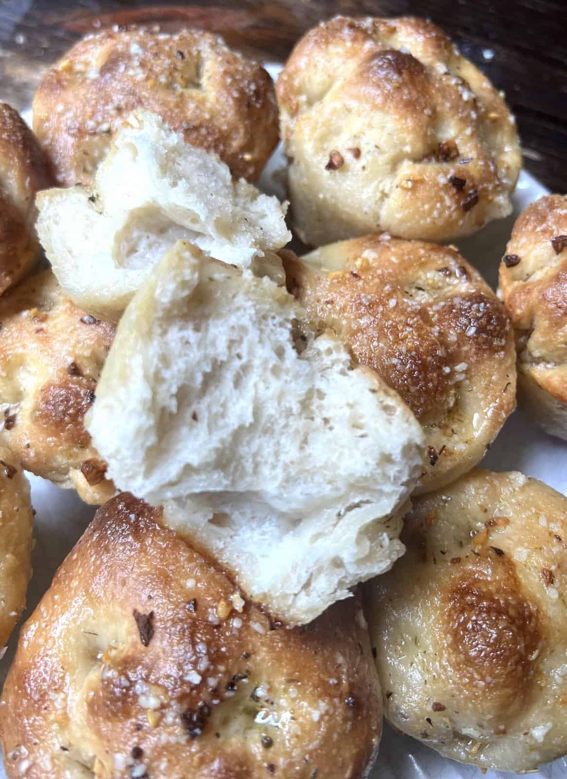 Garlic Parmesan Focaccia Muffins