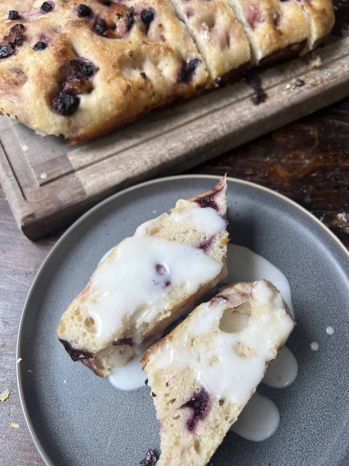Blueberry Lemon Goat Cheese Focaccia