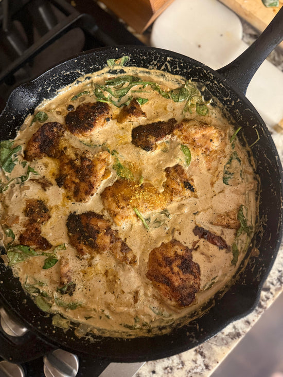 One-Pot Creamy Spinach and Chicken – Acts of Sourdough
