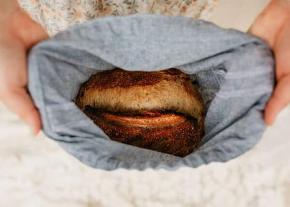 Handcrafted Linen-Cotton Bread Bag – Freshness Meets Style