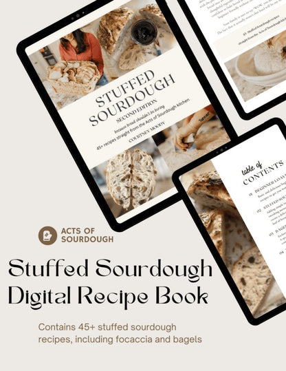 PRINTED Stuffed Sourdough Recipe Book Second Edition (Free Digital Download)
