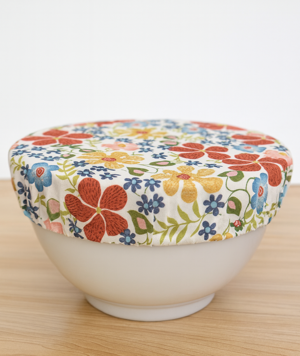 Reversible Cotton Bowl Cover – Flower Power