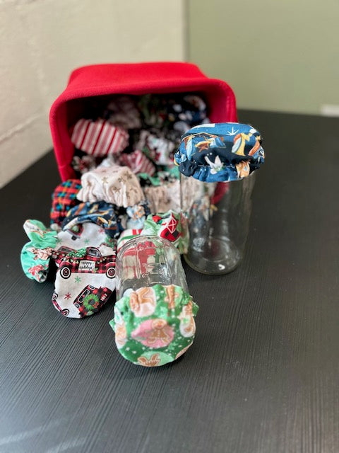 Assorted Holiday Jar Covers