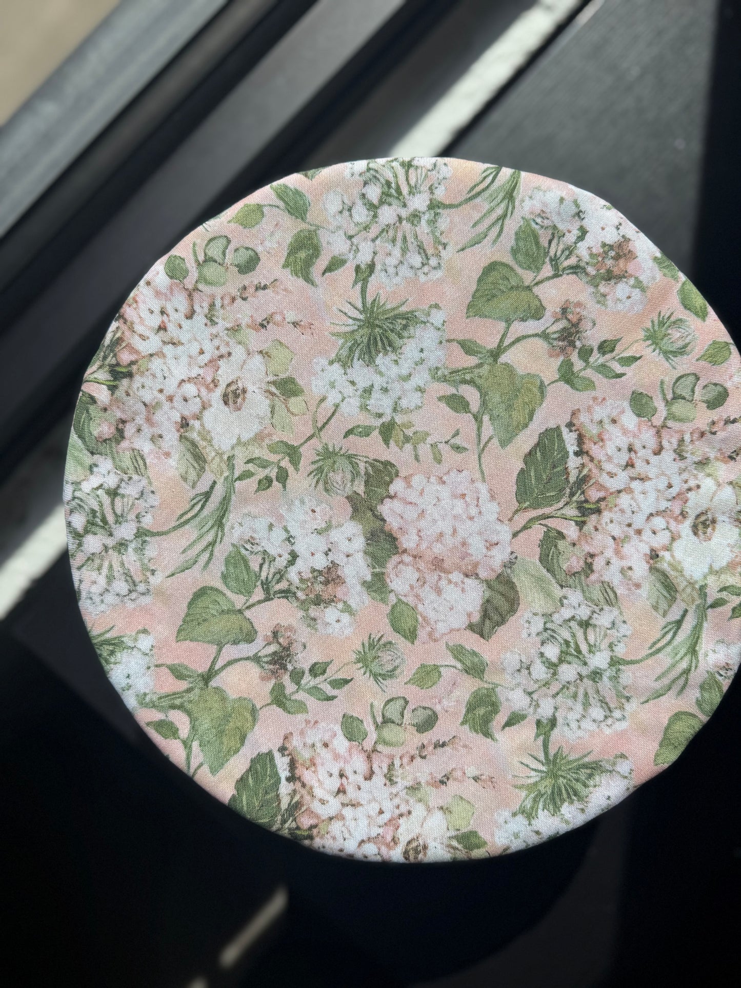 Pink Hydrangea Sourdough Bowl Cover