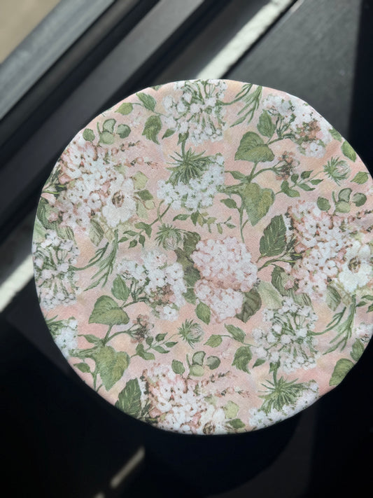 Pink Hydrangea Sourdough Bowl Cover
