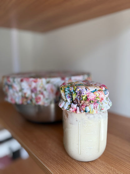 Bunnies + Baskets Baking Bundle | Sourdough Bowl & Jar Cover Set