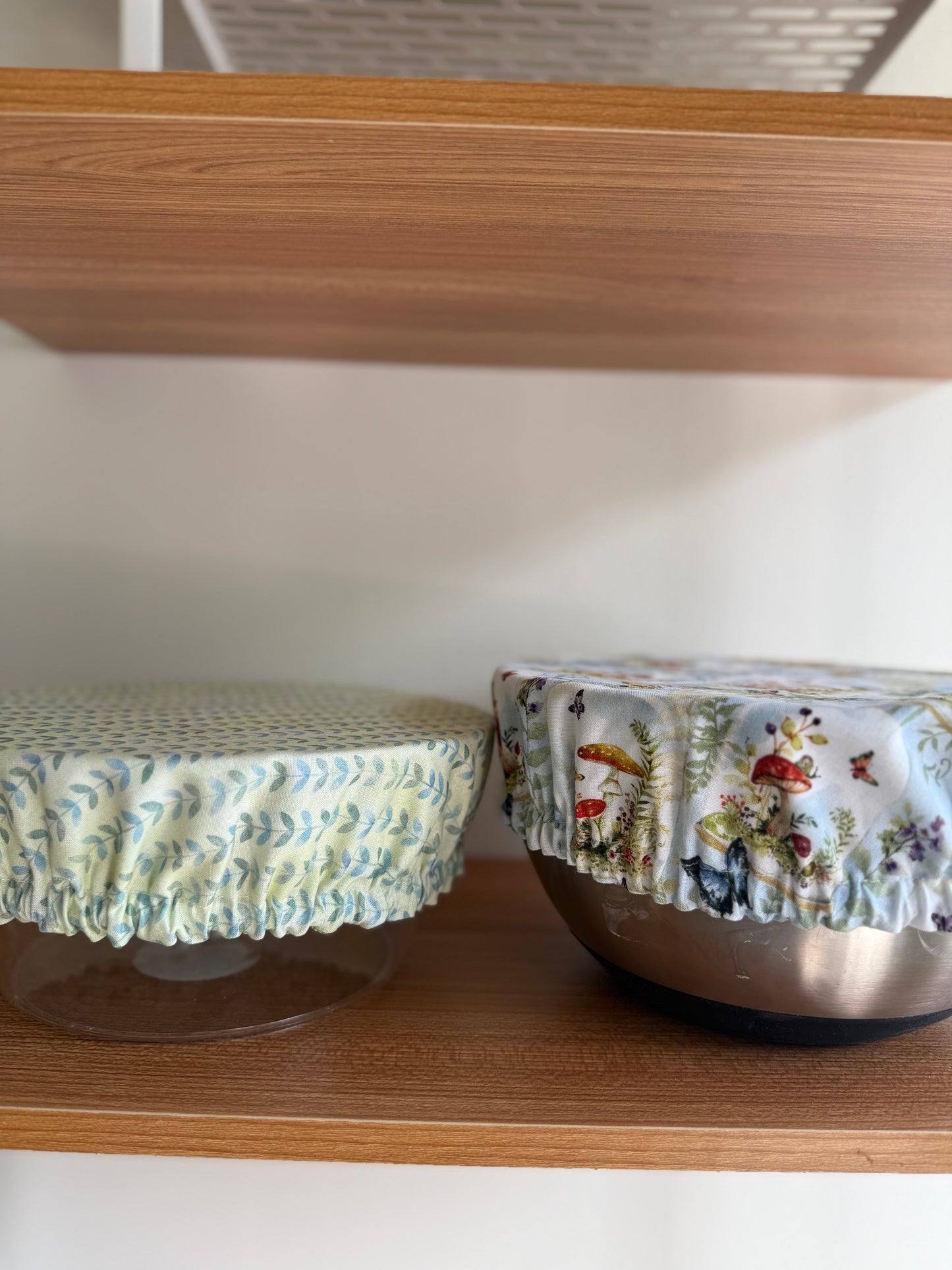 Spring Mushroom & Butterfly Bowl Cover