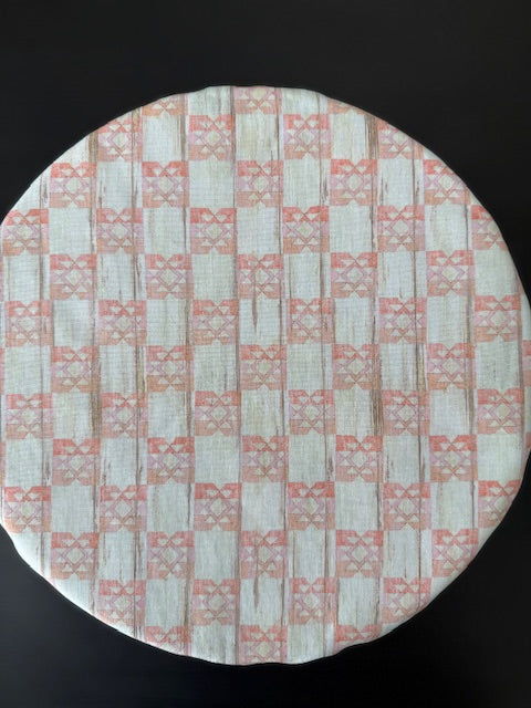 Reversible Cotton Bowl Cover -Farmhouse Frame Bowl Cover