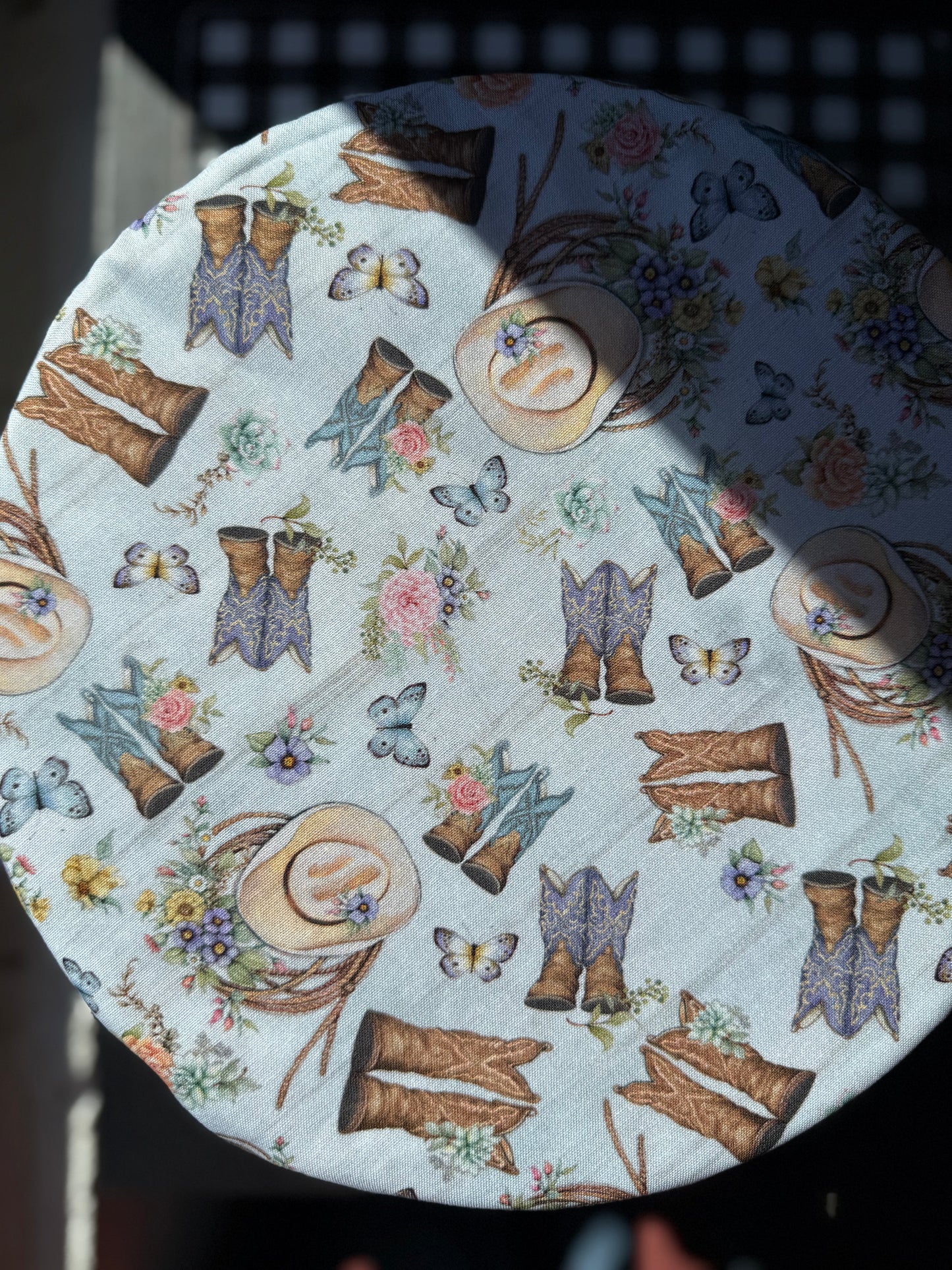 Reversible Cotton Bowl Cover - The Ranch Collection